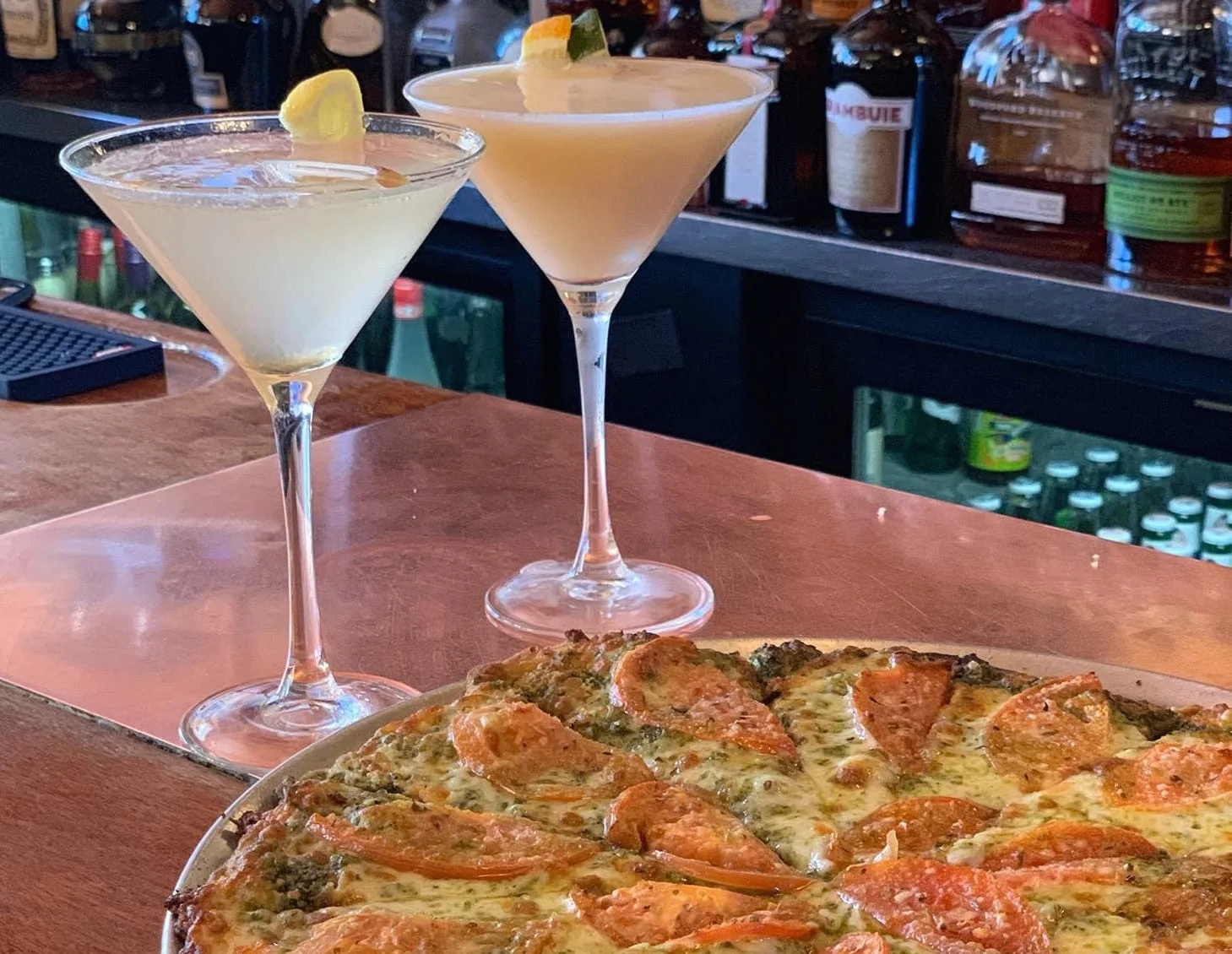 Bar pizza and cocktails at Michael's Trattoria Wallingford CT