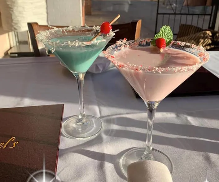 Craft cocktail martinis at Michael's Trattoria bar Wallingford CT